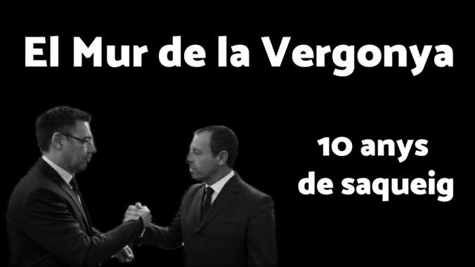 El mur de la vergonya de Sandro Rosell